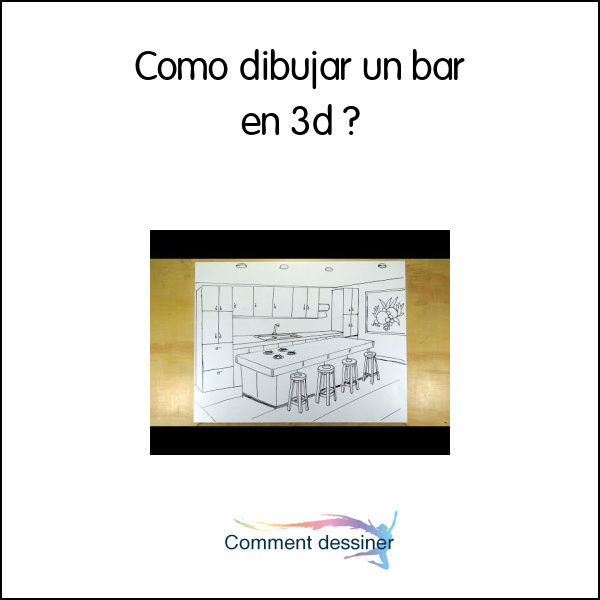 Como dibujar un bar en 3d